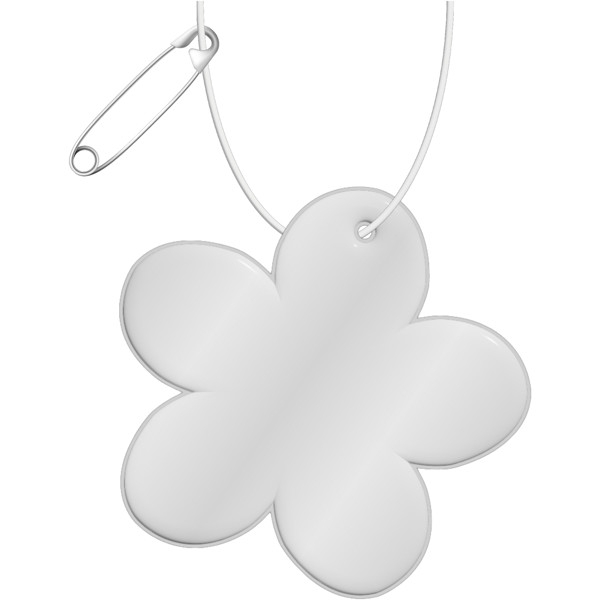 RFX™ H-13 flower reflective PVC hanger - White