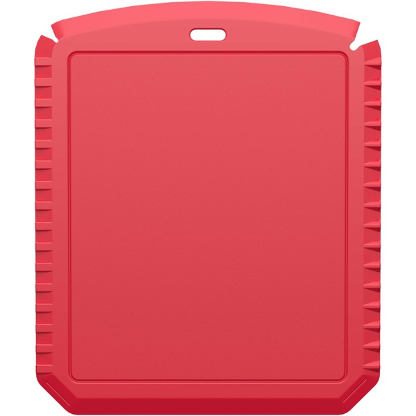 Thrym rectangular recycled plastic ice scraper - Red