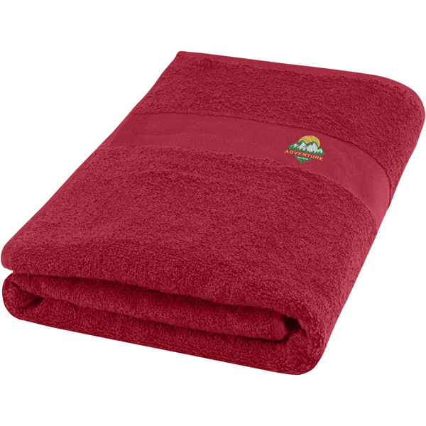 Amelia 450 g/m² cotton towel 70x140 cm - Red