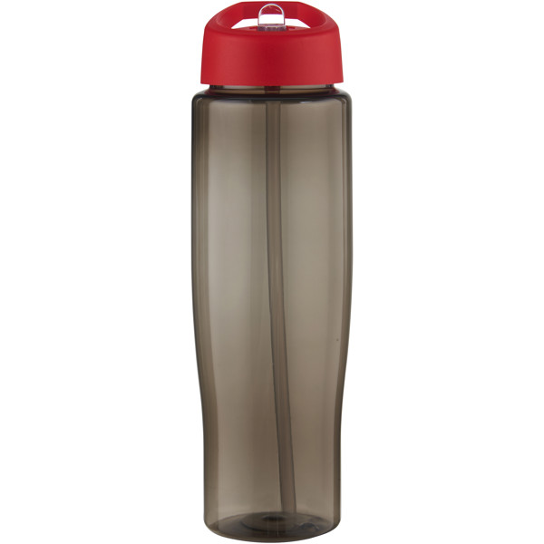 H2O Active® Eco Tempo 700 ml spout lid sport bottle - Red / Charcoal