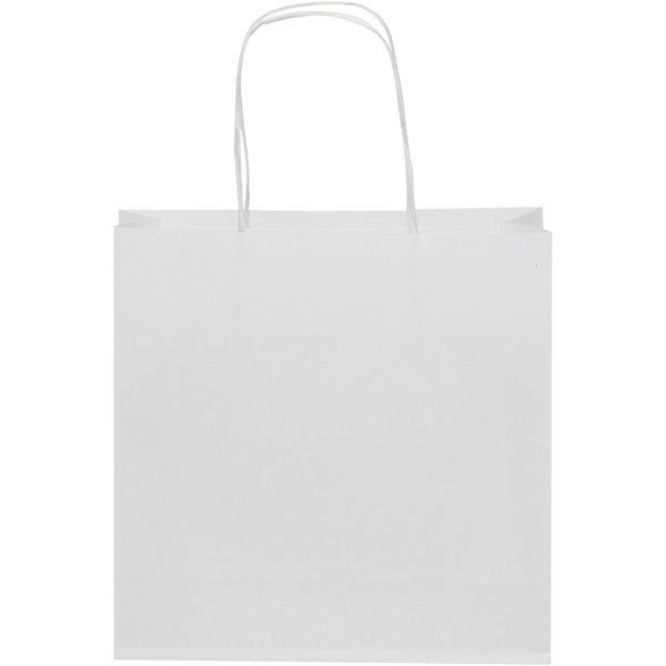 Kraft 120 g/m2 paper bag with twisted handles - small - White