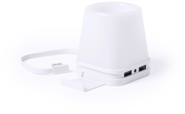 USB Hub Pencil Holder Belind