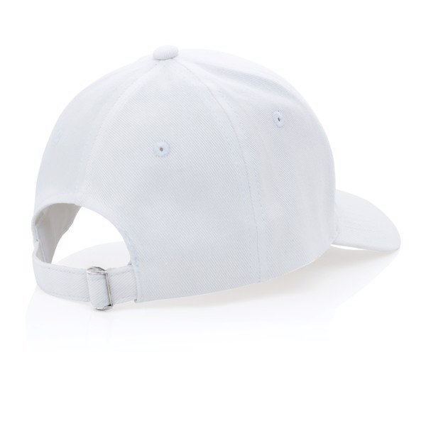 Impact 6 panel 280gr Recycled cotton cap with AWARE™ tracer - White