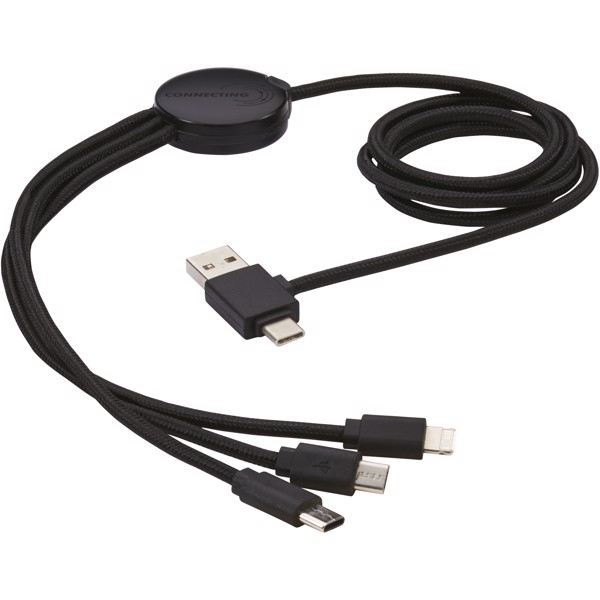 Cable de carga 5 en 1 retroiluminado "Gleam"