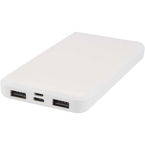 Intan 10.000 mAh 10W recycled plastic power bank - White
