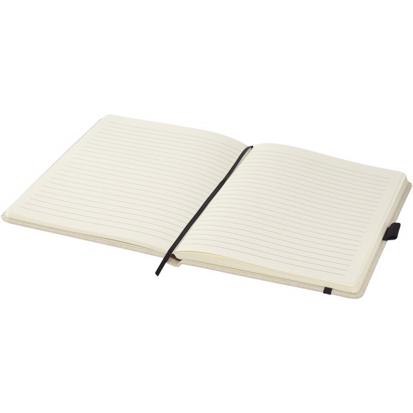 Luna A5 canvas notebook - Solid black