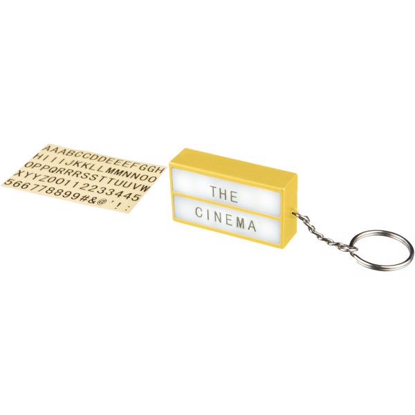 Cinema LED keychain light - Yellow