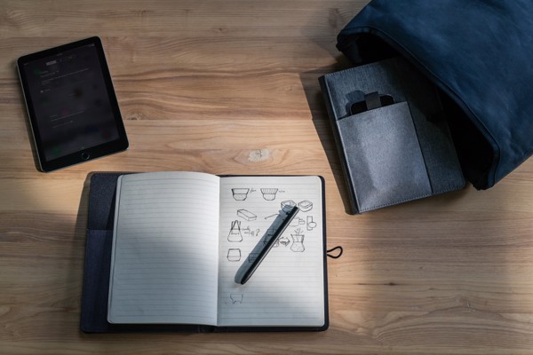 Kyoto obal na poznámkový blok A5 - Šedá