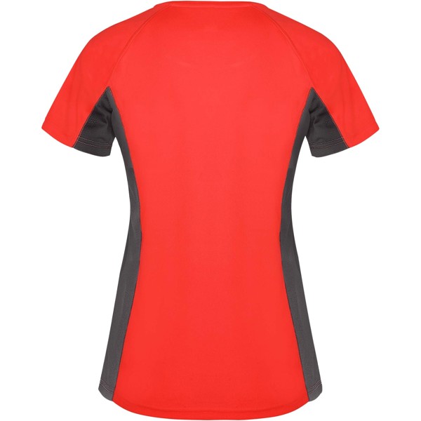 Shanghai short sleeve women's sports t-shirt - Red / Dark Lead / roly-M
