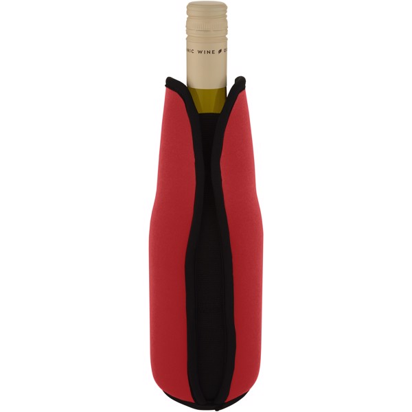 Noun recycled neoprene wine sleeve holder - Red