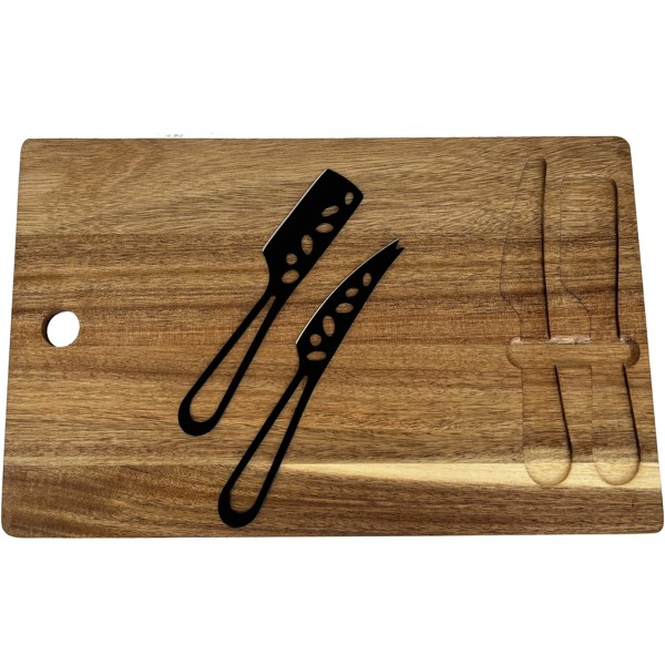 SCX.design K06 cheese board and knives set