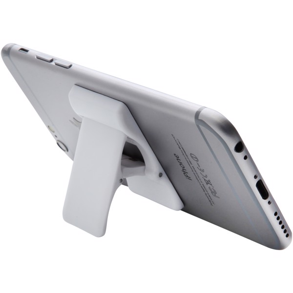 Prone phone stand and holder - White