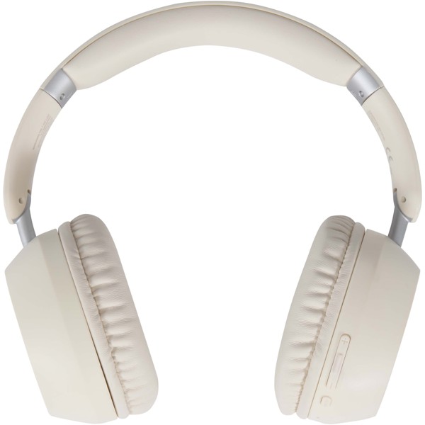 Hoggar recycled plastic over-ear foldeable ANC and ENC headphones - White