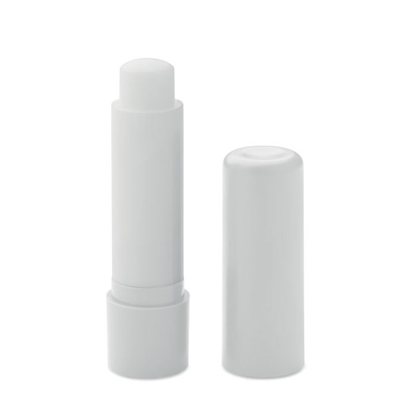 Vegan lip balm in recycled ABS Vegan Gloss - White
