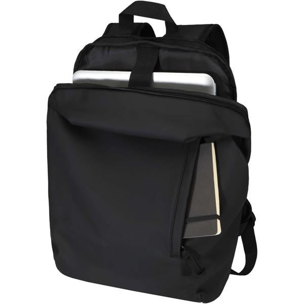 Resi Plus 15" GRS recycled anti-theft backpack 18L - Black