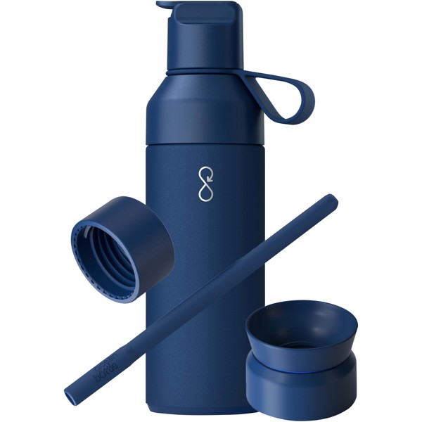 Ocean Bottle 500 ml 3-in-1 gift set - Ocean Blue