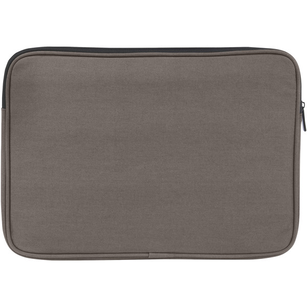 Joey 14\" GRS recycled canvas laptop sleeve 2L - Grey