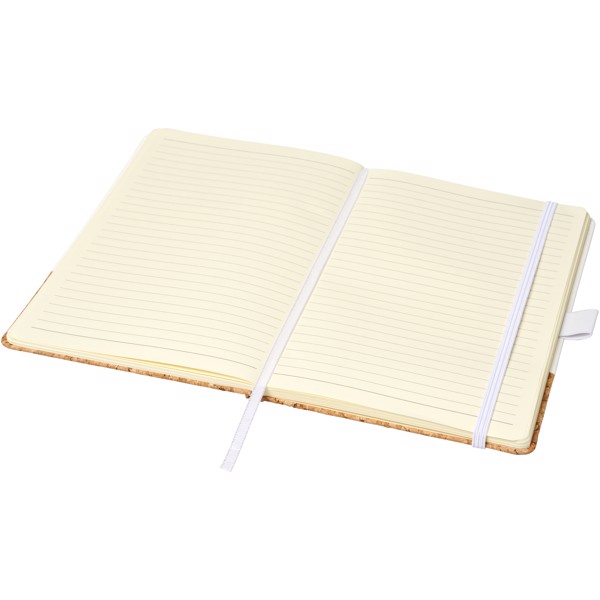 Evora A5 cork thermo PU notebook - White