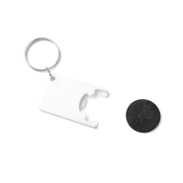Keyring Coin Zabax - White