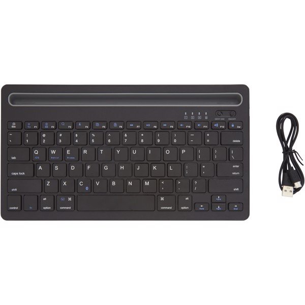 Hybrid multi-device keyboard with stand
