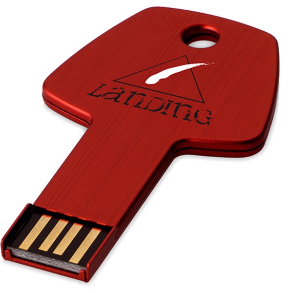 USB klíč - Červená s efektem námrazy / 1GB