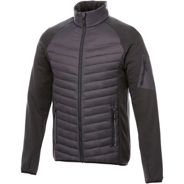 Banff men's hybrid insulated jacket - Storm grey / XS