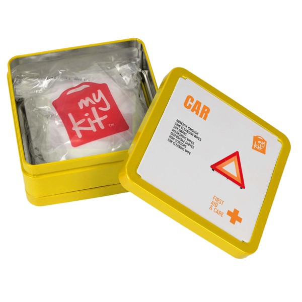 MyKit First Aid car tin kit - Yellow
