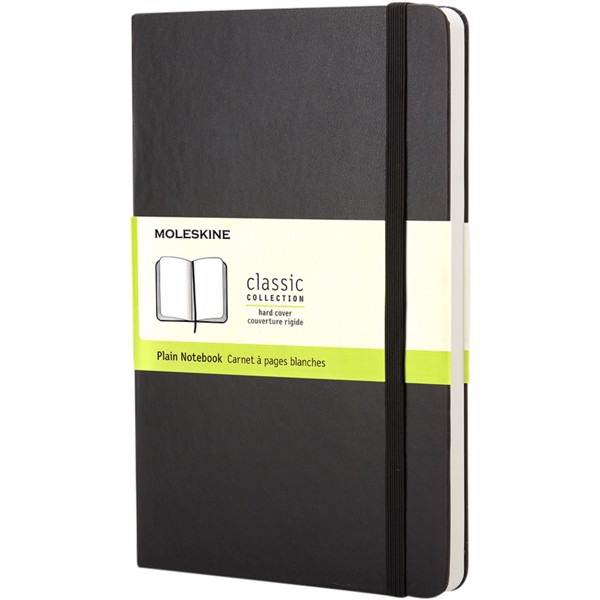 Classic PK hard cover notebook - dotted - Solid black
