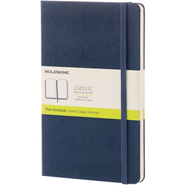 Moleskine Classic L hard cover notebook - plain - Sapphire Blue