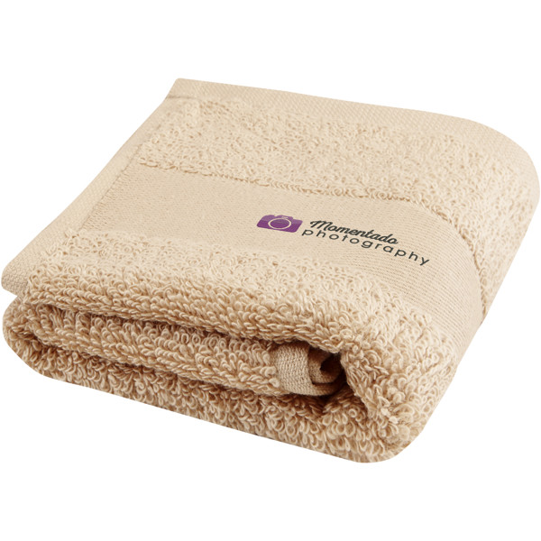 Sophia 450 g/m² cotton towel 30x50 cm - Beige