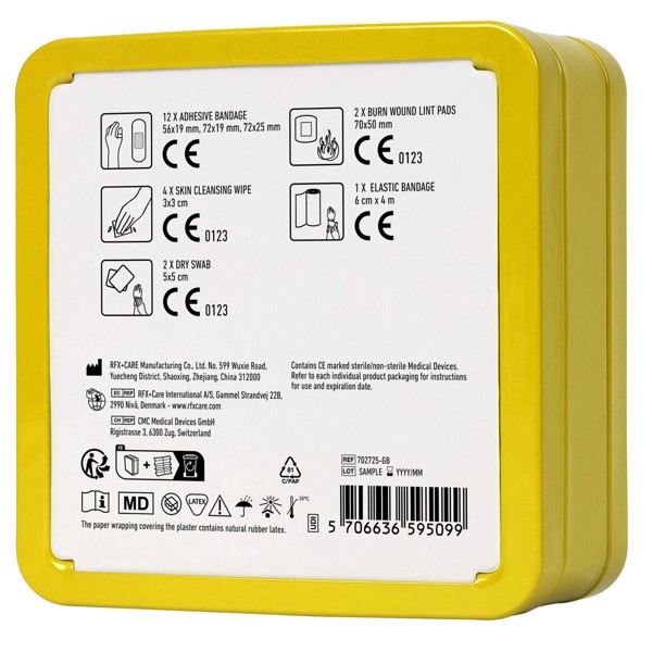 MyKit First Aid tin kit - Yellow