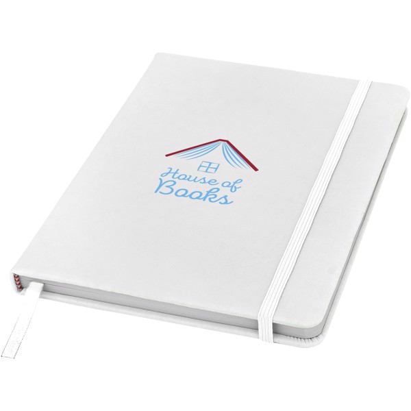 Libreta A5 de páginas lisas "Spectrum" - Blanco