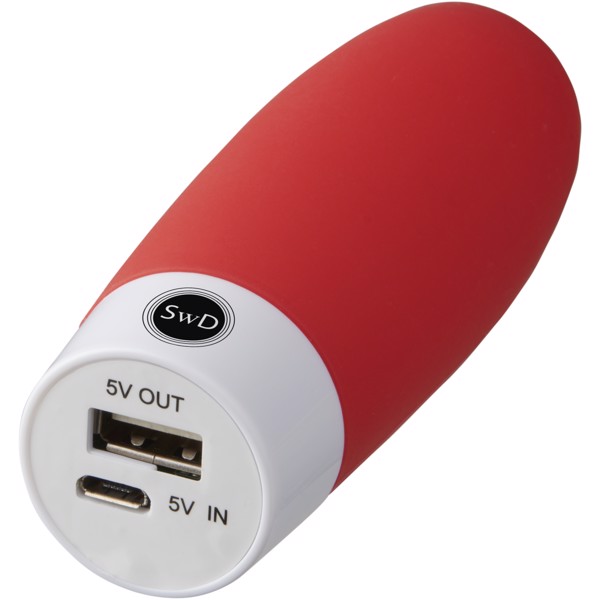 Powerbanka 2 200 MAH jako antistresová pomůcka - Červená s efektem námrazy