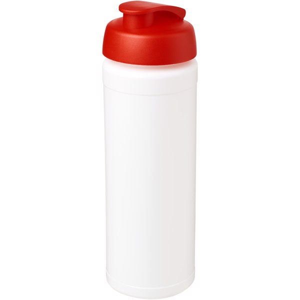 Sportovní láhev s vyklápěcím víčkem Baseline® Plus grip 750 ml - Bílá / Červená s efektem námrazy