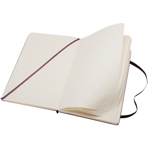 Moleskine Classic L hard cover notebook - squared - Black