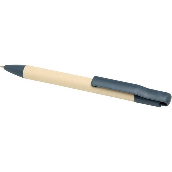 Liliana sugarcane paper ballpoint pen (blue ink) - Ocean Blue