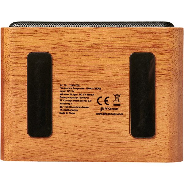 Altavoz con base de carga inalámbrica "Wooden"