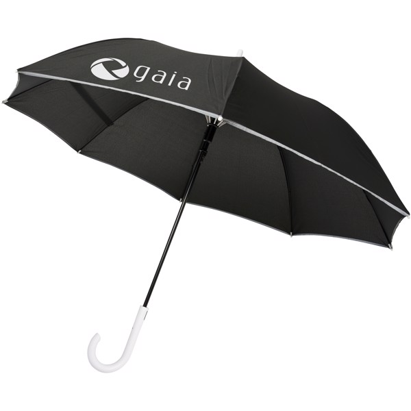 Felice 23" auto open windproof reflective umbrella - White