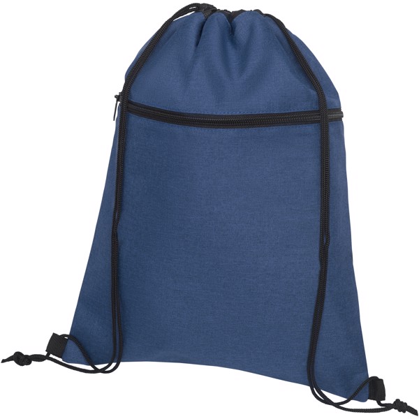 Hoss drawstring backpack - Heather navy