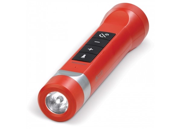 Powerbank 2200mAh, speaker 2W & torch - Red