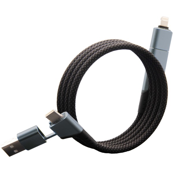SCX.design C52 100W 4-in-1 rPET magnetic ultra fast charging cable