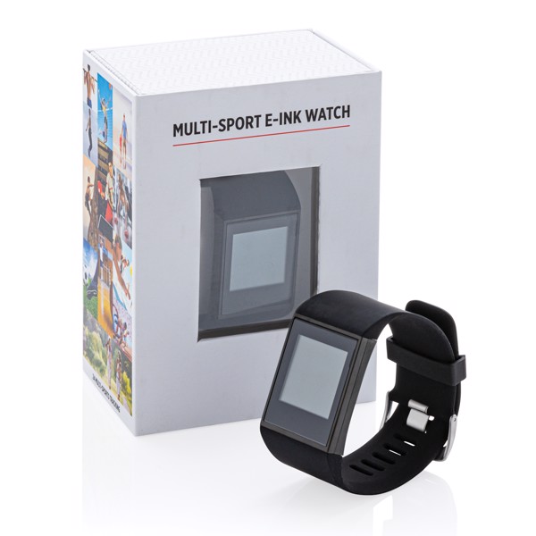 Multi-sport E-ink watch