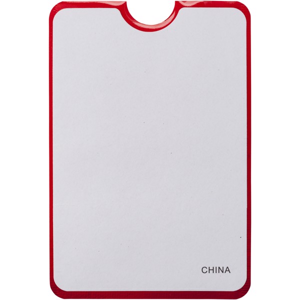 Pouzdro na karty RFID k chytrému telefonu - Červená s efektem námrazy