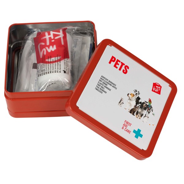 MyKit First Aid pet tin kit - Red