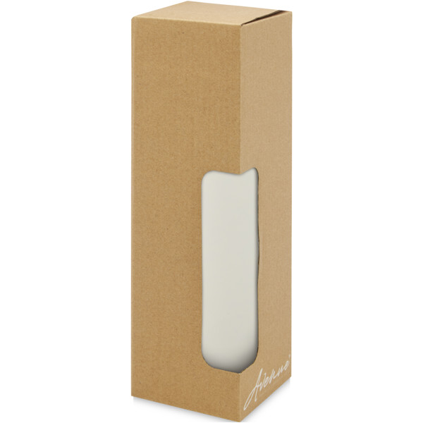 Lumi 300 ml ceramic tumbler with bamboo lid - White