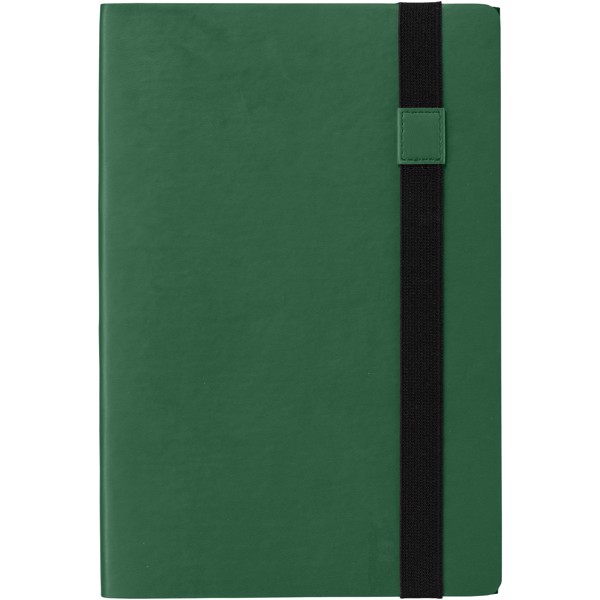 Zápisník s měkkou obálkou A5 Doppio - Černá / Zelená