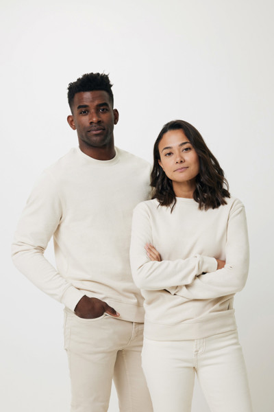 IQONIQ Denali recycled cotton crew neck undyed - Natural Raw / L