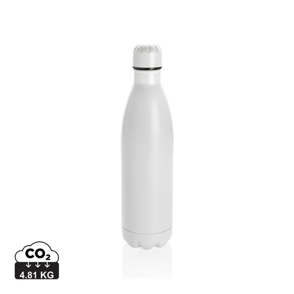 Solid colour vacuum stainless steel bottle 750ml - White