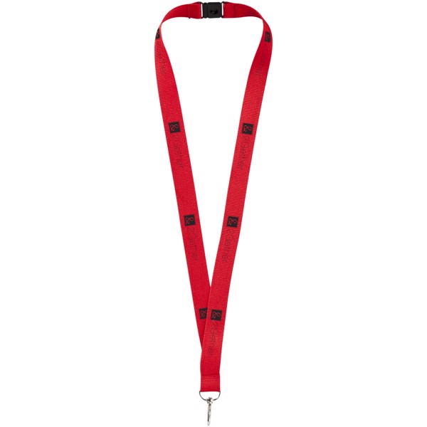 Lago lanyard with break-away closure - Red