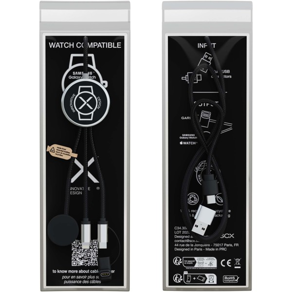 SCX.design C34 7-in-1 smartwatch charging cable
